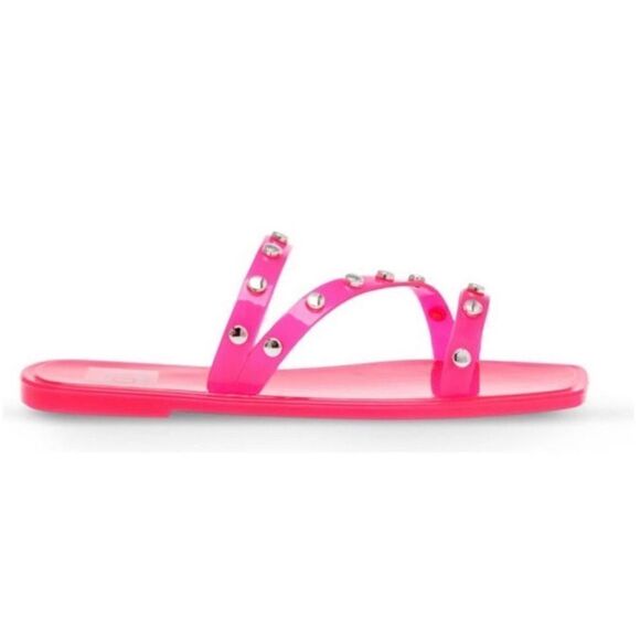 Dolce Vita Jelly Sandals Womens Size 6‎ Neon Pink Slip On Shoes NEW - Picture 11 of 11